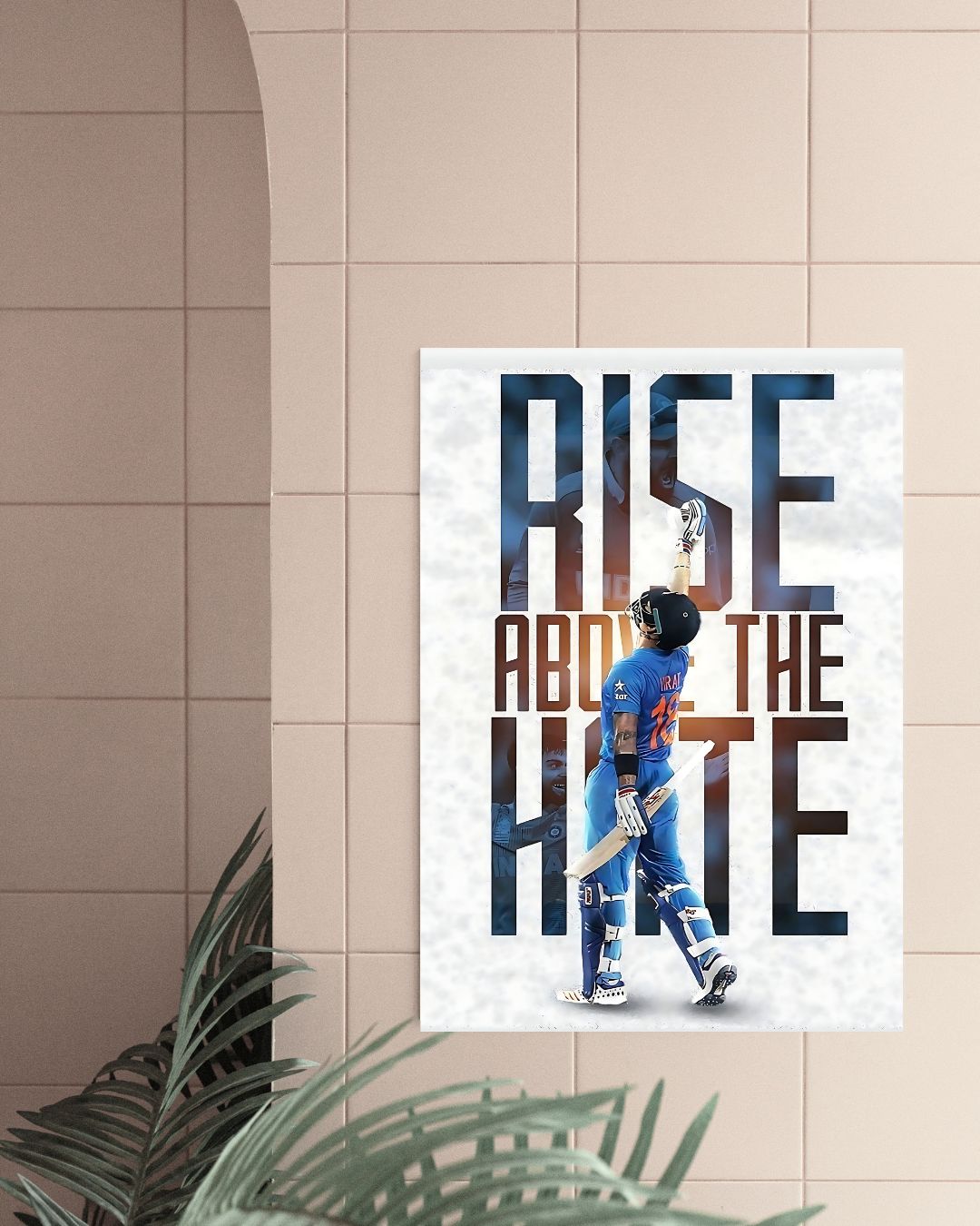 Rise about Hate | Virat kohli | Cricket Poster | Posterite