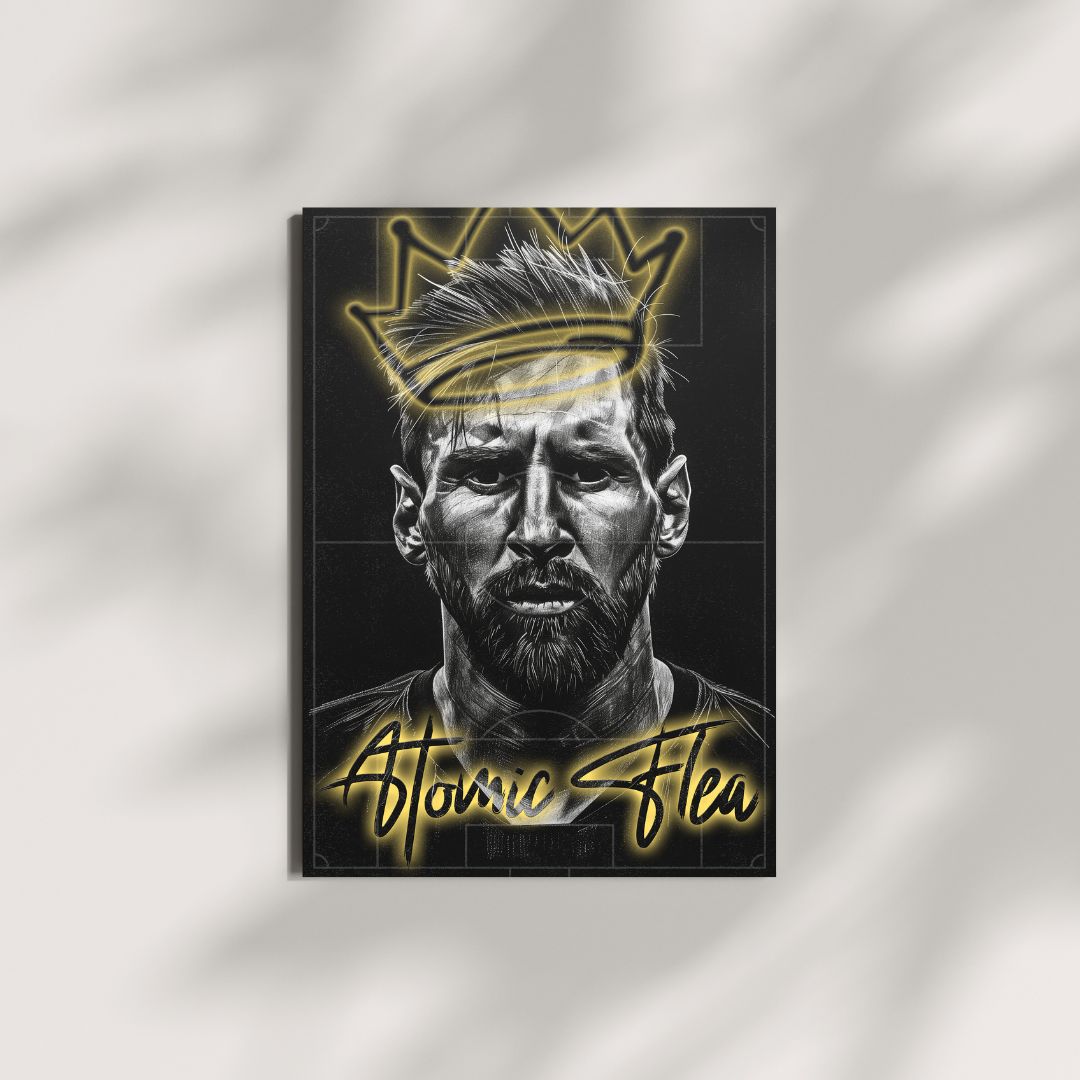 Atomic Flea| Messi #10 | FootBall Poster | Posterite