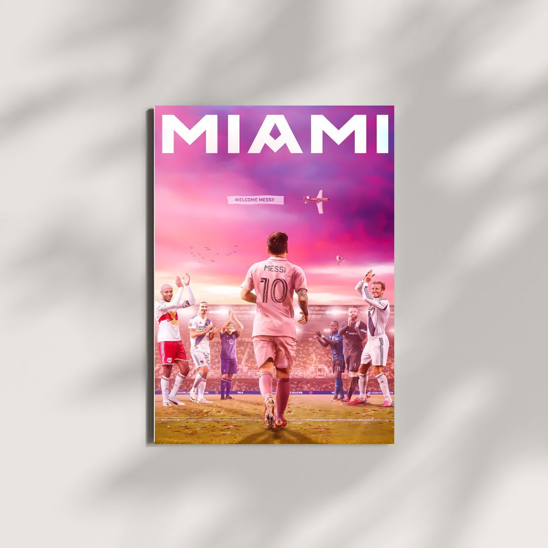 Messi Inter Miami #09 | US Open Cup final | Messi #03 | FootBall Poster | Posterite