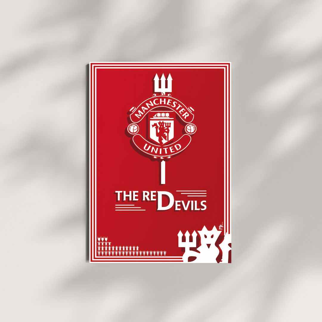 THE RED EVILS | MANCHESTER UNITED | FootBall Poster | Posterite