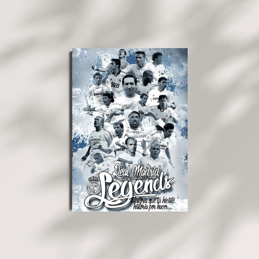 LEGENDS OF REAL MADRID | REAL MADRID | FootBall Poster | Posterite