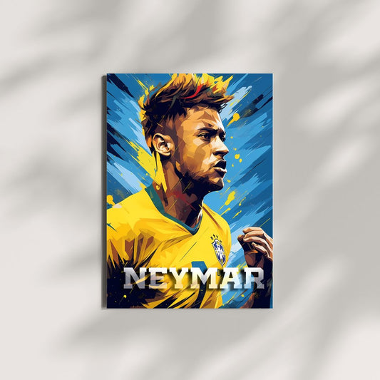 NEYMAR ART | BRAZIL FC | FootBall Poster | Posterite