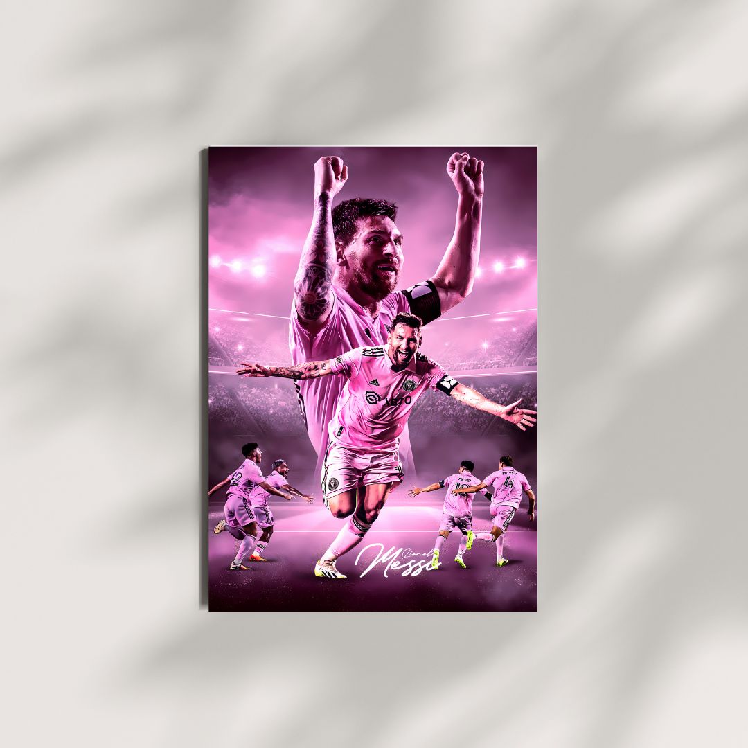 Messi Inter Miami #02 | US Open Cup final | Messi #03 | FootBall Poster | Posterite