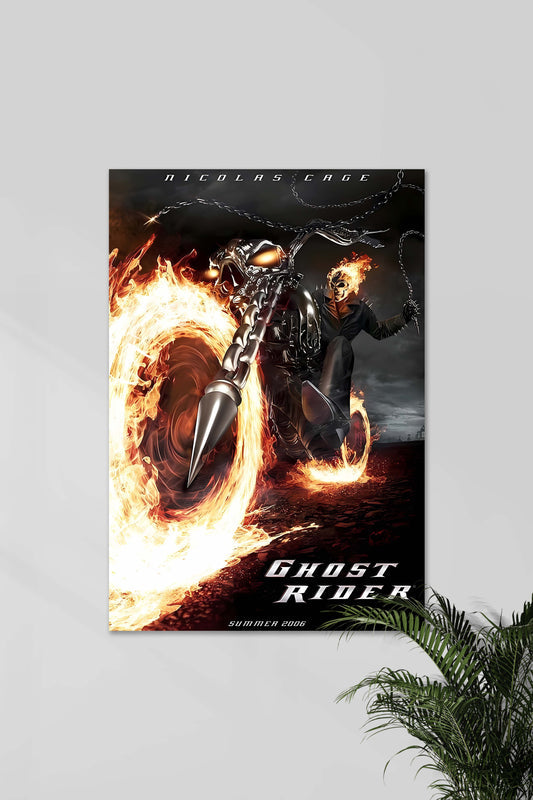 Ghost Rider Nicolas Cage | Ghost Rider | Horror Movie Poster