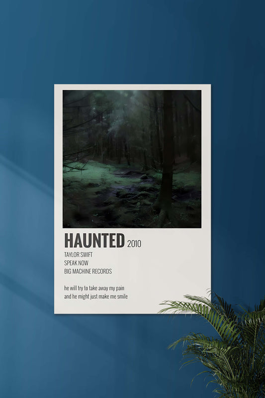 Haunted x Taylor Swift | Music Card | Music Artist Poster