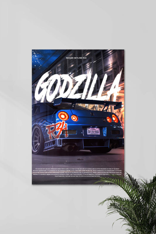 NISSAN X GOZILLA | CONCEPT CARS #04 | CAR POSTERS