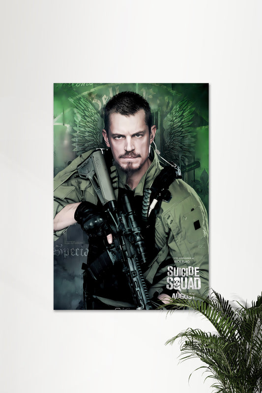 RICK FLAG X JOEL KINNAMAN | Sucide Squad | DCU Poster