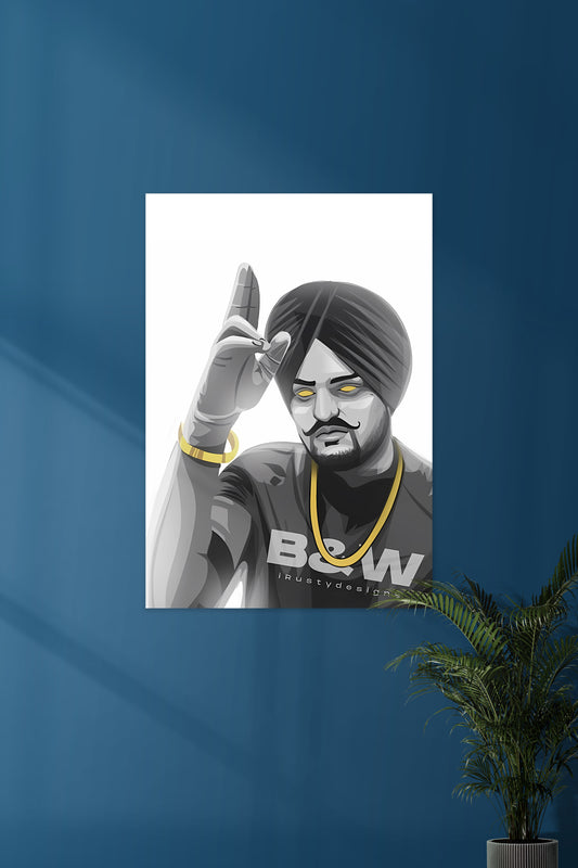 SIDHU MOOSE WALA | SIDHU Vector Art #01| Music Artist Poster