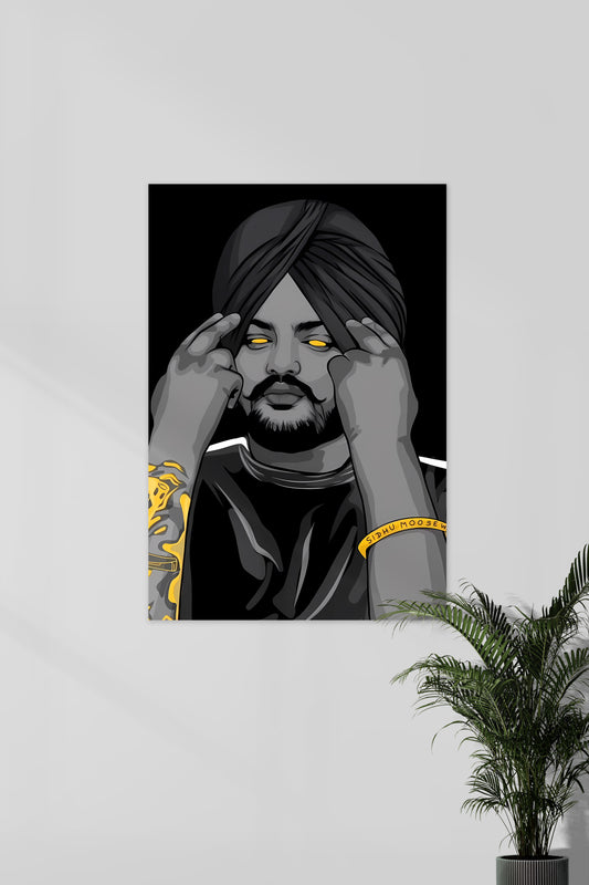 SIDHU MOOSE WALA | SIDHU Vector Art #02 | Music Artist Poster