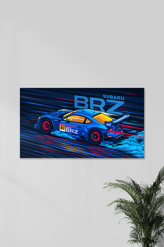 SUBARU BRZ | VECTOR STYLE CARS #01 | CAR POSTERS