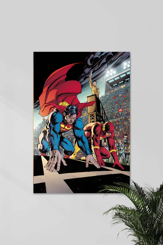 SUPERMAN VS FLASH | GET SET GO | DCU Poster