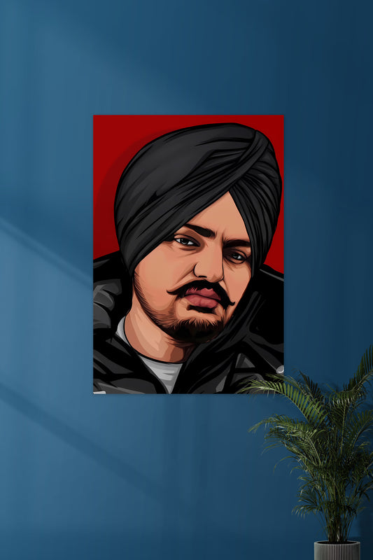 Sidhu Moosewala | Portrait | Music Artist Poster