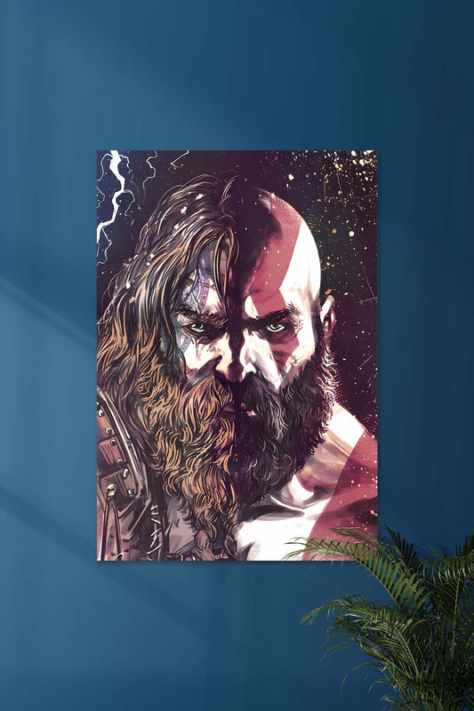 THOR vs KRATOS | GOD OF WAR #01 | GAME POSTERS